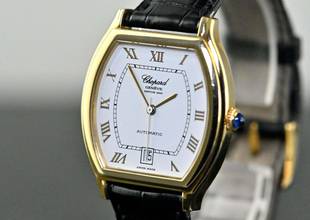 Thumbnail von Chopard Tonneau Date | 2247 | Automatic | Full Set 2002 | yellow gold