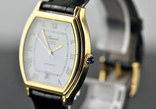 Thumbnail von Chopard Tonneau Date | 2247 | Automatic | Full Set 2002 | yellow gold