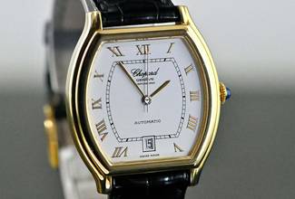 Thumbnail von Chopard Tonneau Date | 2247 | Automatic | Full Set 2002 | yellow gold