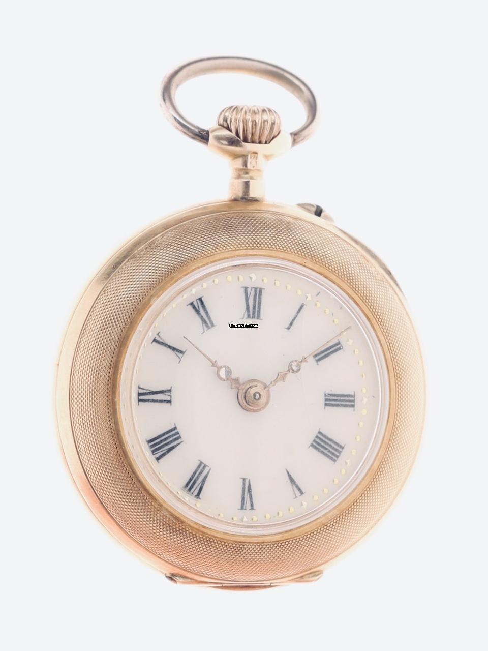 Thumbnail von Zwitserse dames Fob 14 k rood goud 1890s