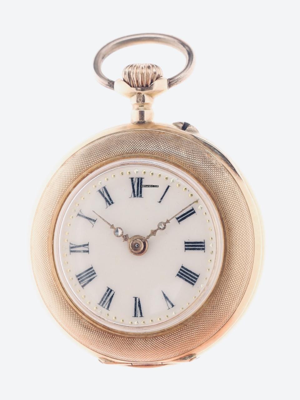 Thumbnail von Zwitserse dames Fob 14 k rood goud 1890s