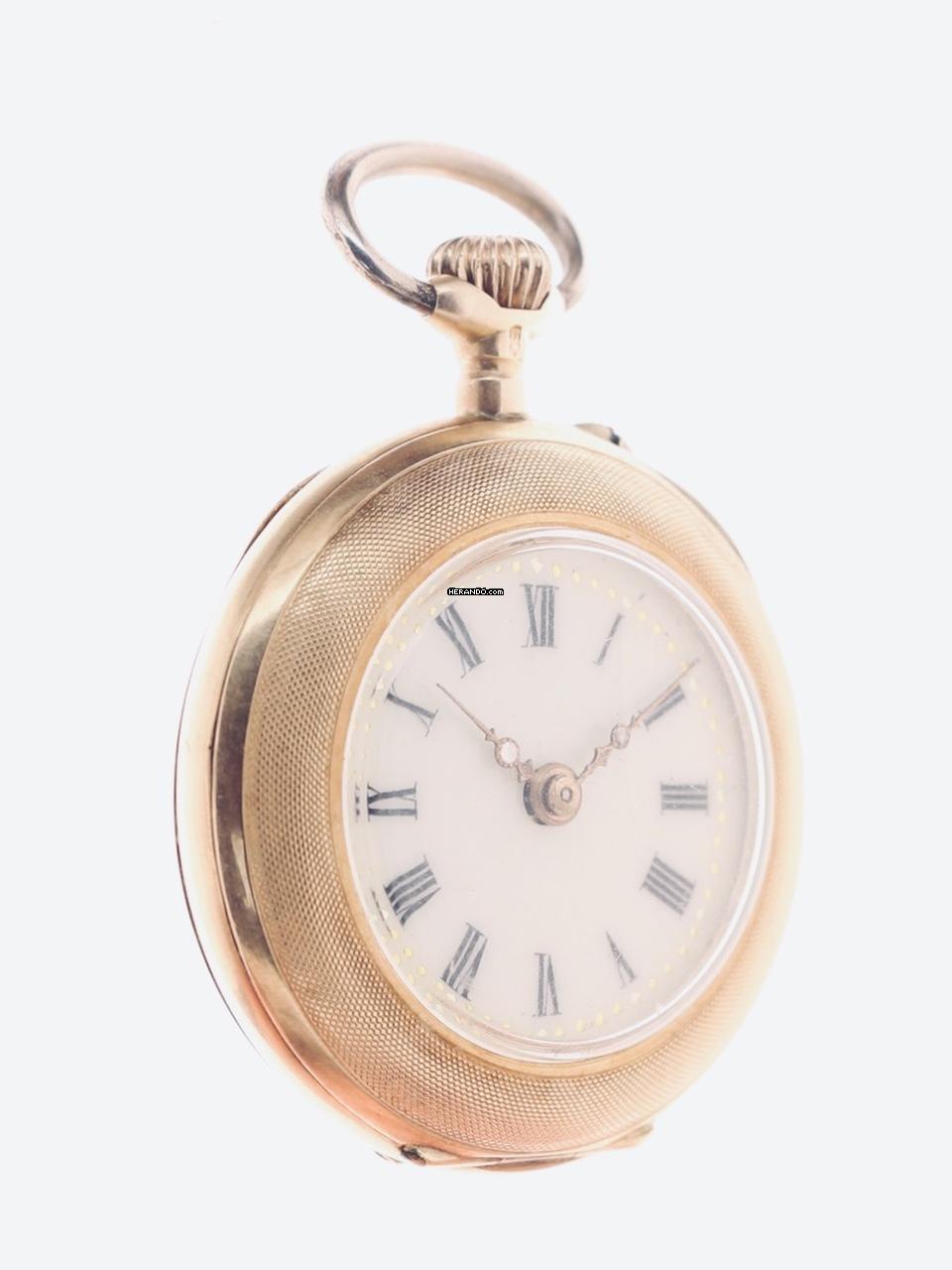 Thumbnail von Zwitserse dames Fob 14 k rood goud 1890s