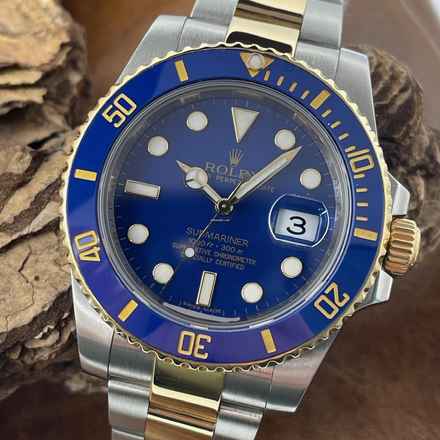 Rolex Submariner Date Submariner Date Bluesy - ENSEMBLE COMPLET 2010 LC100 - Réf. 116613LB Jeu complet allemand - papiers de service Rolex allemands