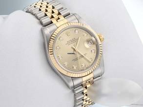 Thumbnail von Rolex Datejust 31 Stahl Gelbgold 750 Diamanten 2001 Automatik Stainless Steel 18kt Yellow Gold Stahl Jubilé-band Chronometer Oyster