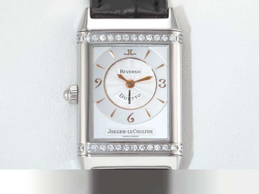  Jaeger-LeCoultre Reverso Duetto Medium 256.8.75 Edelstahl Diamanten Handaufzug 