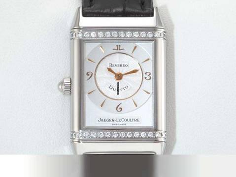 Jaeger-LeCoultre Reverso Duetto Medium 256.8.75 nerezová ocel diamanty ruční natažení