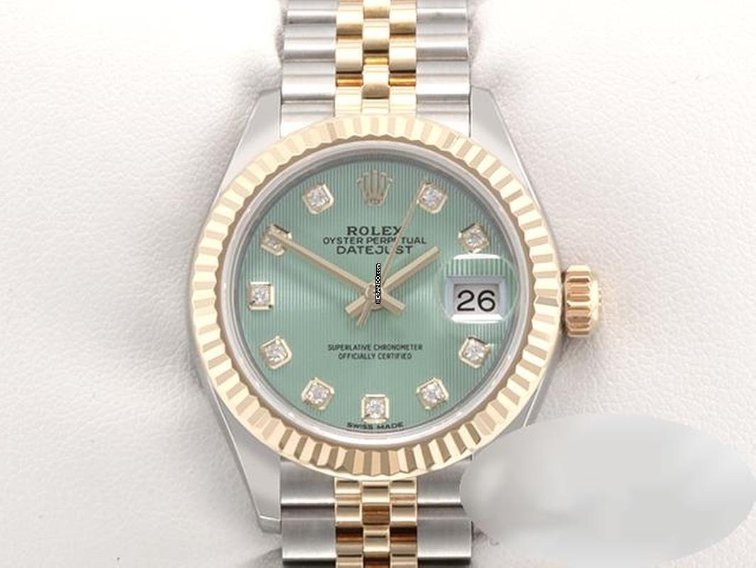  Rolex Lady-Datejust 28mm 279173 Edelstahl Gelbgold 750 Diamanten Automatik Gold 