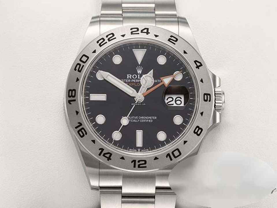 Rolex Explorer II 42mm 226570 2025 Acier inoxydable Automatique Acier Bracelet Oyster Chronomètre Cadran noir