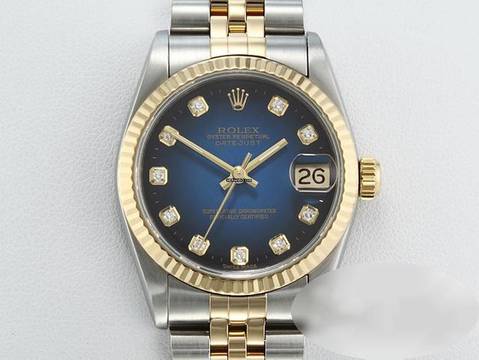  Rolex Datejust 31 Stahl Gelbgold 750 Diamanten Automatik Gold Stahl Stainless Steel 18kt Yellow Gold Jubilé-band Chronometer Oyster 