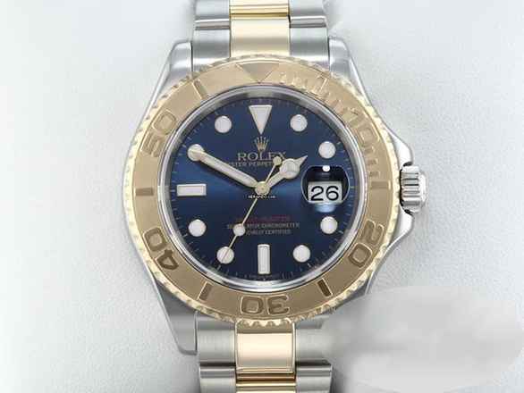 Rolex Yacht-Master 40 40mm 16623 Acero inoxidable y oro amarillo 750 Automático 2007 Servicio Rolex: 2025 Acero inoxidable 18kt oro amarillo Correa Oyster Cronómetro Dial azul