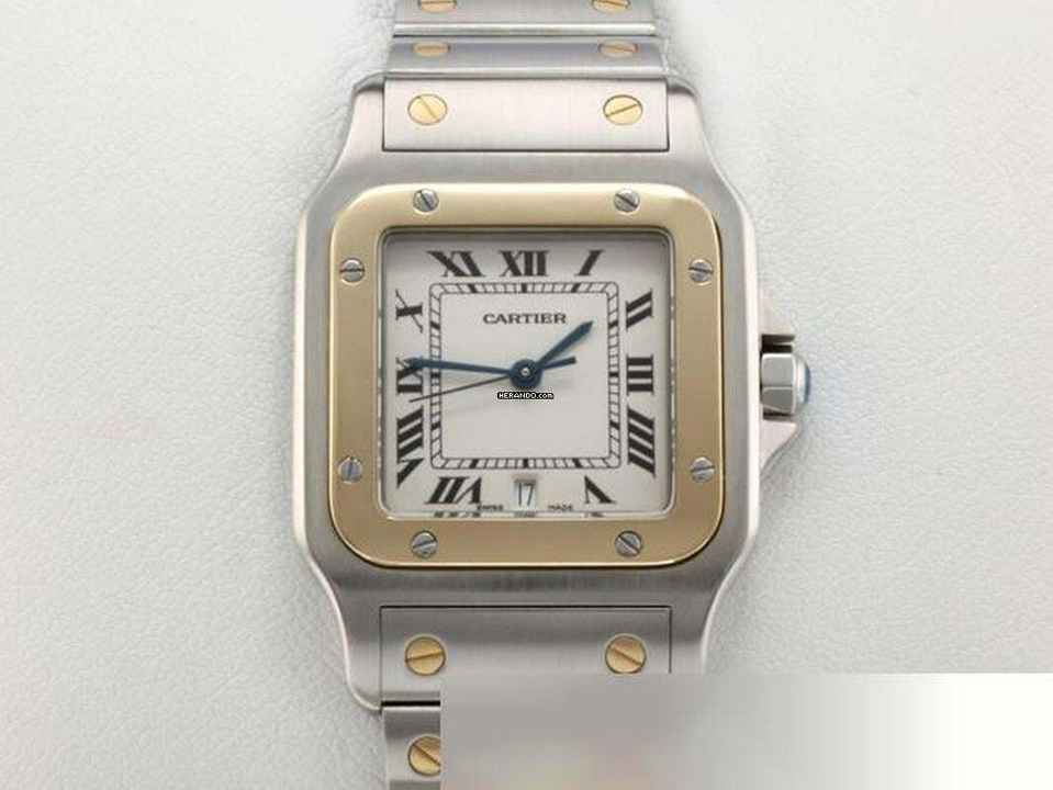Cartier Santos Galbée roestvrij staal geelgoud 750 W20011c4 Datum staal goud
