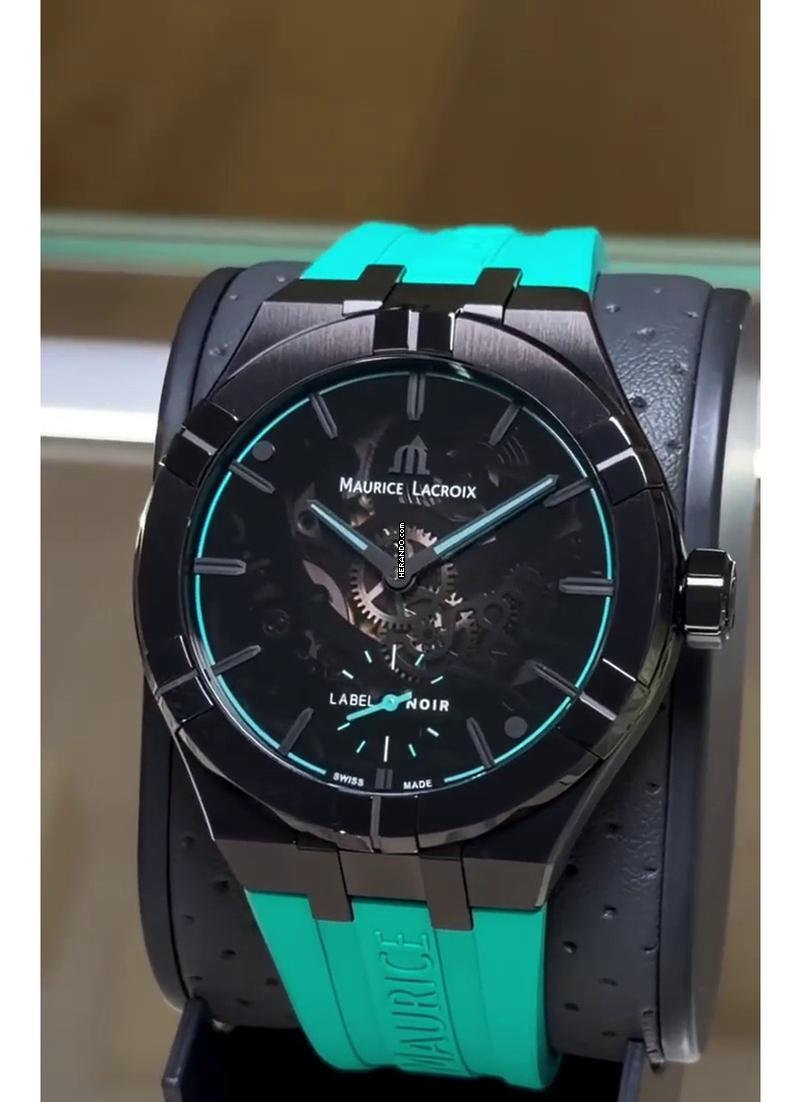 Maurice Lacroix AIKON AUTOMATIC SKELETON 45MM LABEL NOIR YENİ TAM SET