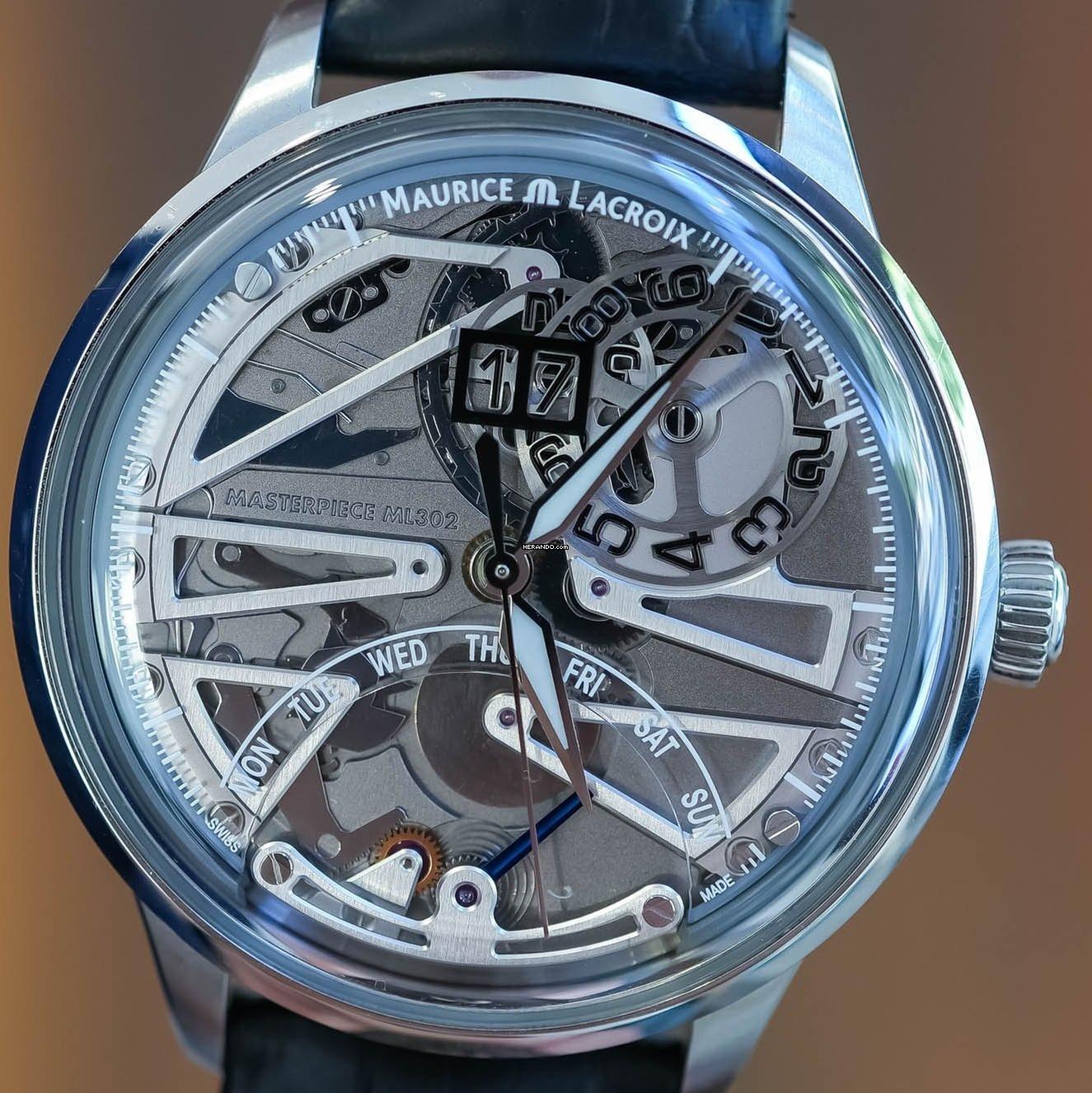 Maurice Lacroix 1975 MASTER GRAND DATE RETROGRADE NOUVEAU EN ENSEMBLE COMPLET