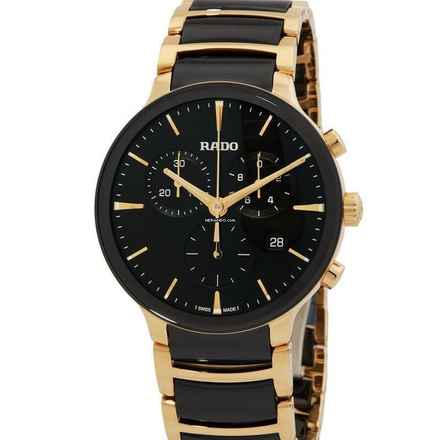 Rado Centrix Reloj de Cuarzo con Esfera Negra y Dos Tonos 41mm Centrix NUEVO COMPLETO