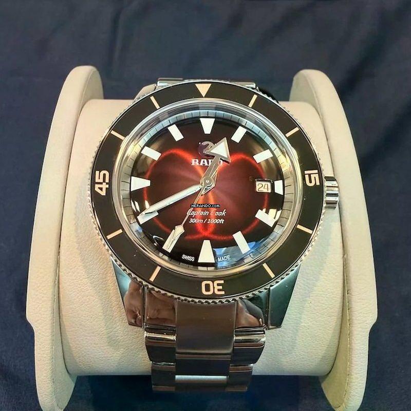 Rado HyperChrome Captain Cook автоматические часы с красным циферблатом, НОВЫЕ, полный комплект