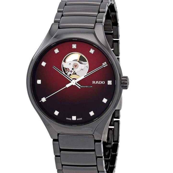 Rado True Secret Automatic Red Dial Unisex Watch NEW FULL SET