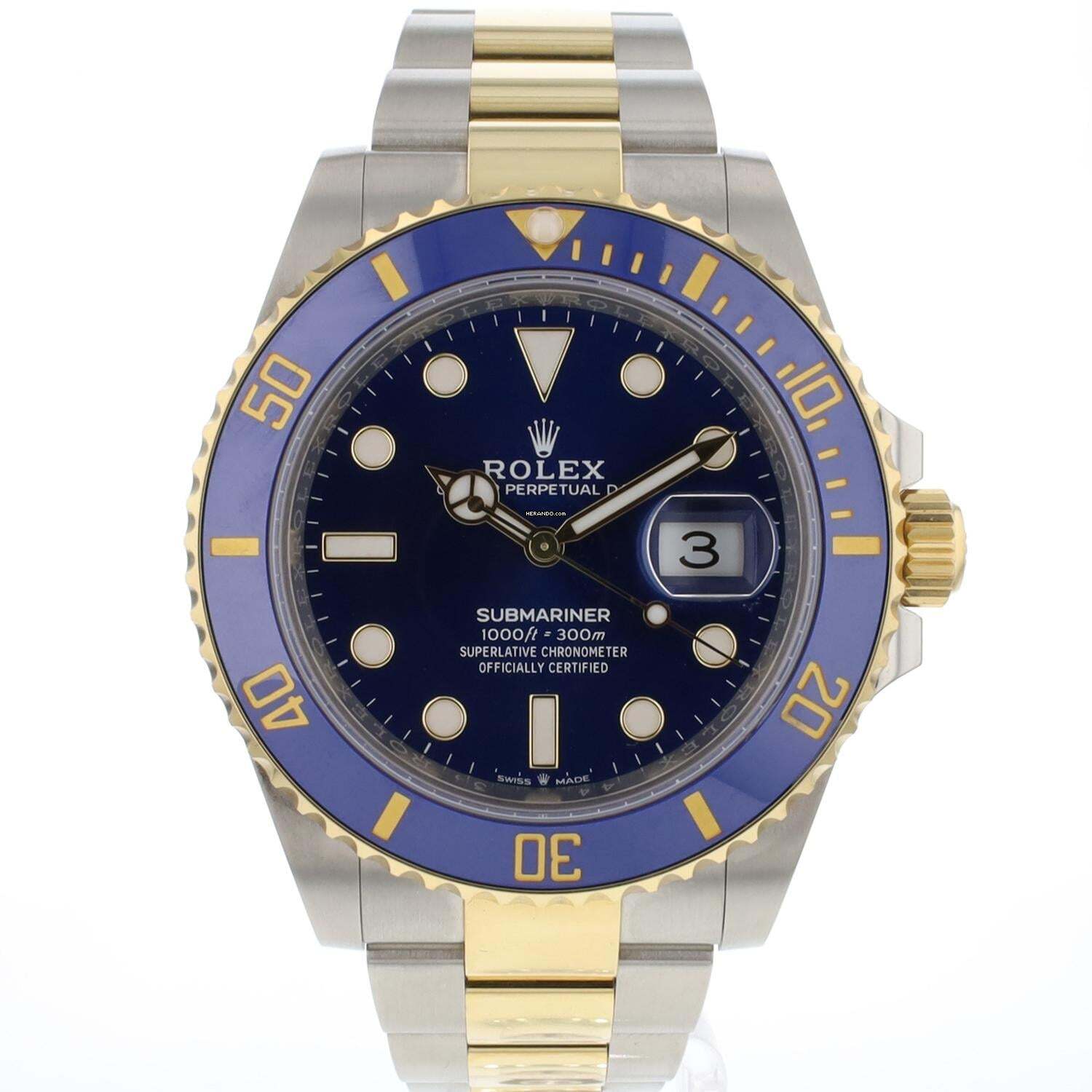 Thumbnail von Rolex Submariner Date Steel/Gold Blue Dial
