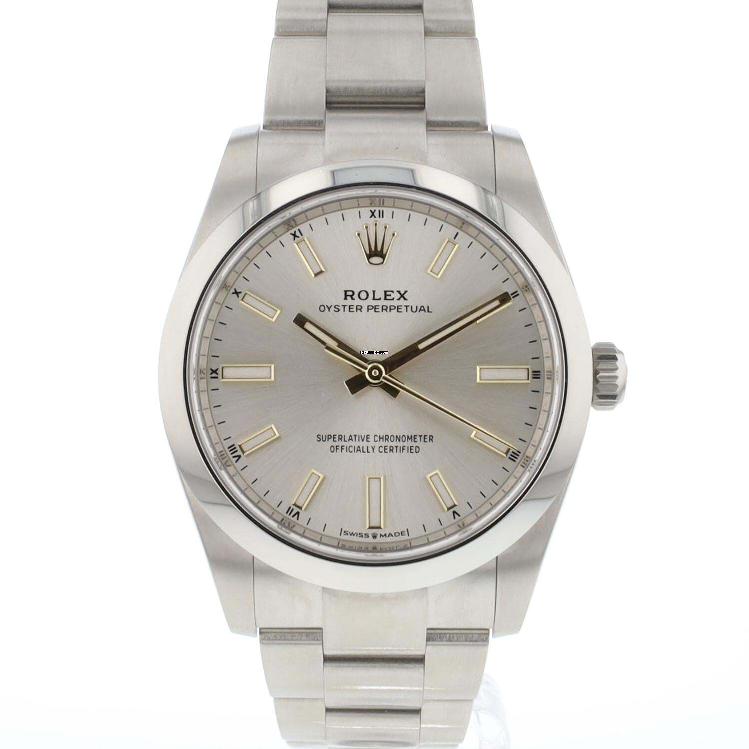 Thumbnail von Rolex Oyster Perpetual 34 Silver Dial