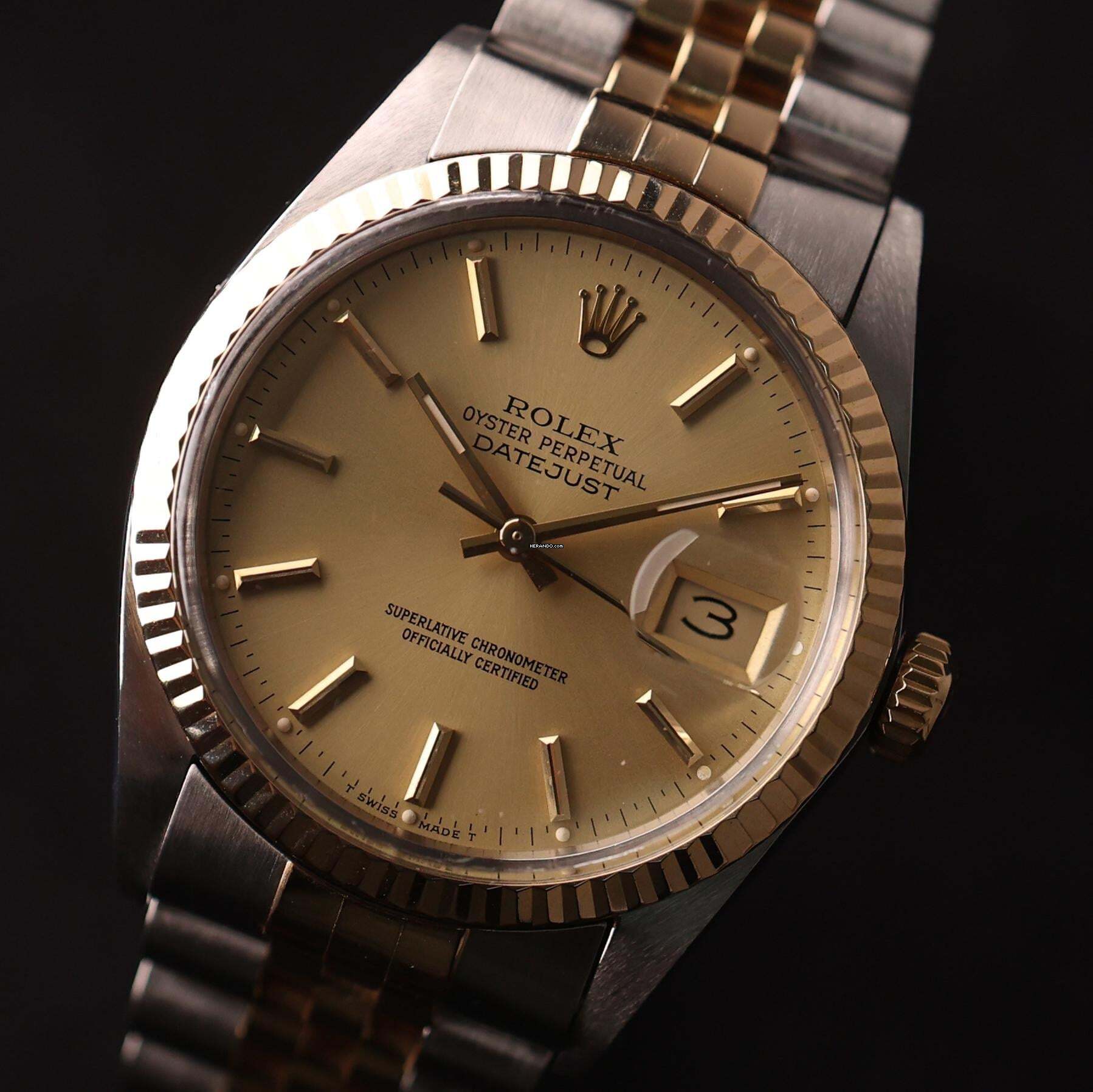 Thumbnail von Rolex Datejust 36 Jubilee Gold/Steel Champagne Dial