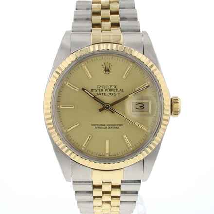  Rolex Datejust 36 Jubilee Gold/Steel Champagne Dial 
