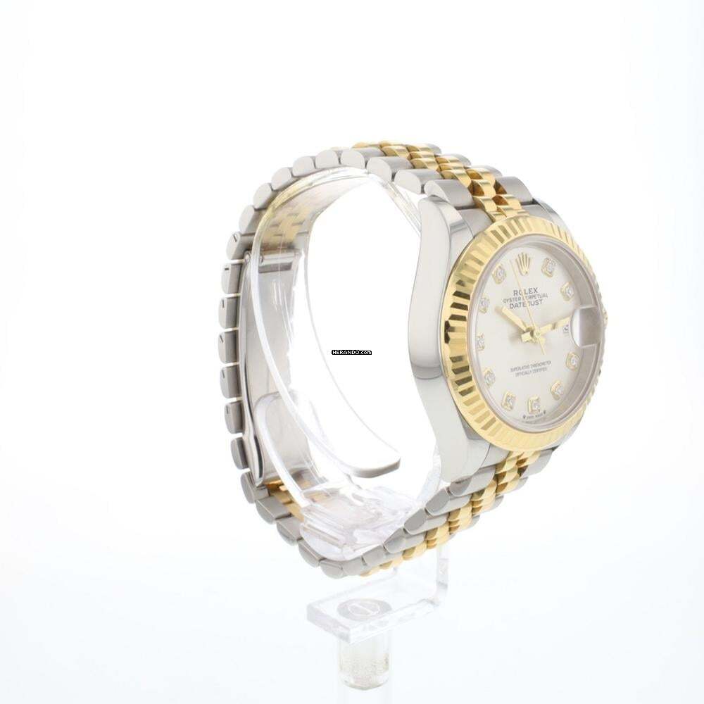 Thumbnail von Rolex Lady-Datejust 28 Steel/Gold Jubilee Silver Diamond Dial