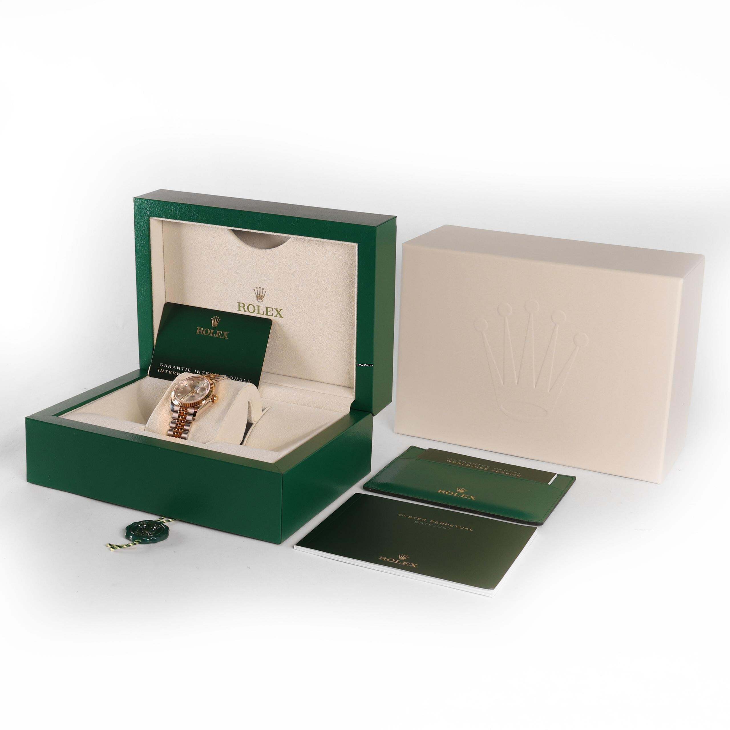 Thumbnail von Rolex Lady-Datejust 28 Steel/Gold Jubilee Silver Diamond Dial