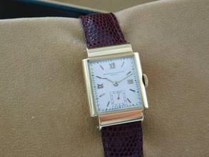 Thumbnail von Vacheron Constantin Tank Vintage Tank 18 karaats geelgoud RARE Kaliber V 458 Handopwinding 25 x 35 mm ongereviseerd originele staat Zeldzaam C 458