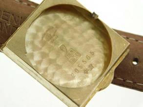 Thumbnail von Vacheron Constantin Tank Vintage Tank 18 karaats geelgoud RARE Kaliber V 458 Handopwinding 25 x 35 mm ongereviseerd originele staat Zeldzaam C 458