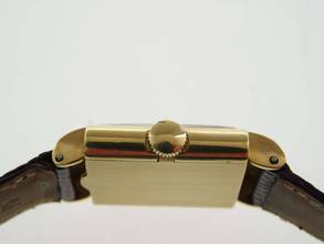 Thumbnail von Vacheron Constantin Tank Vintage Tank 18 karaats geelgoud RARE Kaliber V 458 Handopwinding 25 x 35 mm ongereviseerd originele staat Zeldzaam C 458