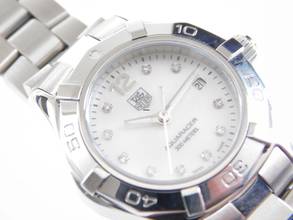 Thumbnail von TAG Heuer Aquaracer Lady パールマットダイヤル、良好な状態、新しいTAG Heuerのサービス付き、29mmレディース、完璧な状態、フルバンド