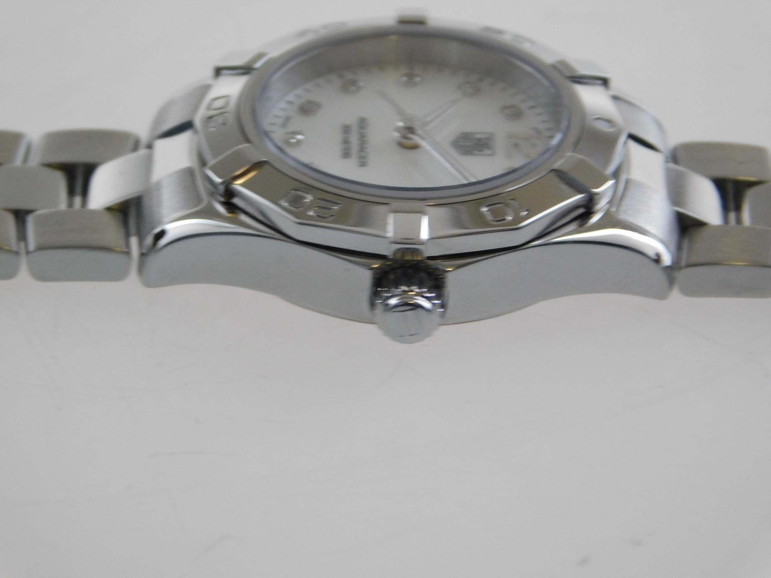Thumbnail von TAG Heuer Aquaracer Lady Perlmutt Brillantblatt im Best Zustand mit frischem Tag Heuer Service 29mm Lady im Top Zustand volles Band
