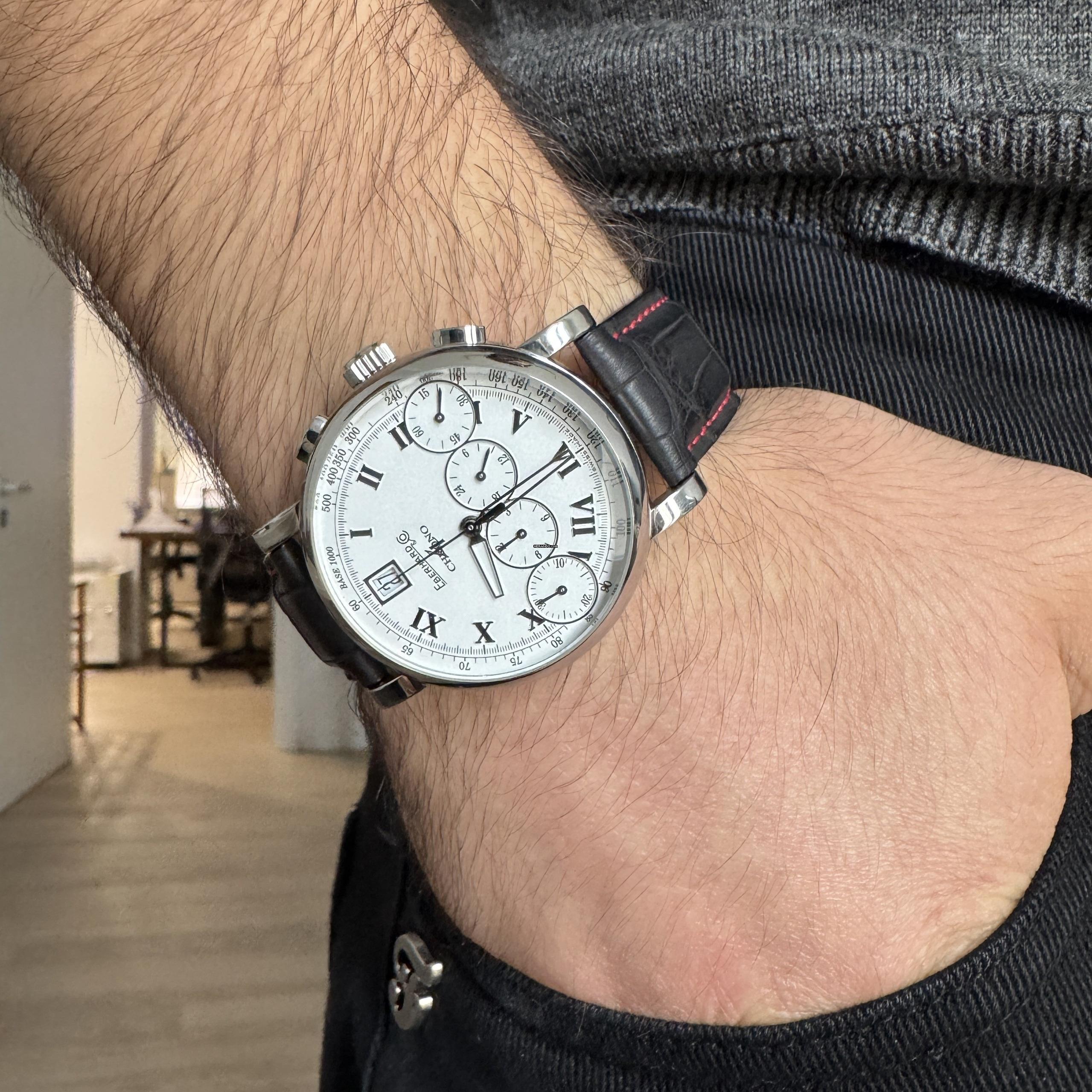 Thumbnail von Eberhard & Co. Chrono 4 31042 Bellissimo white dial Full Set