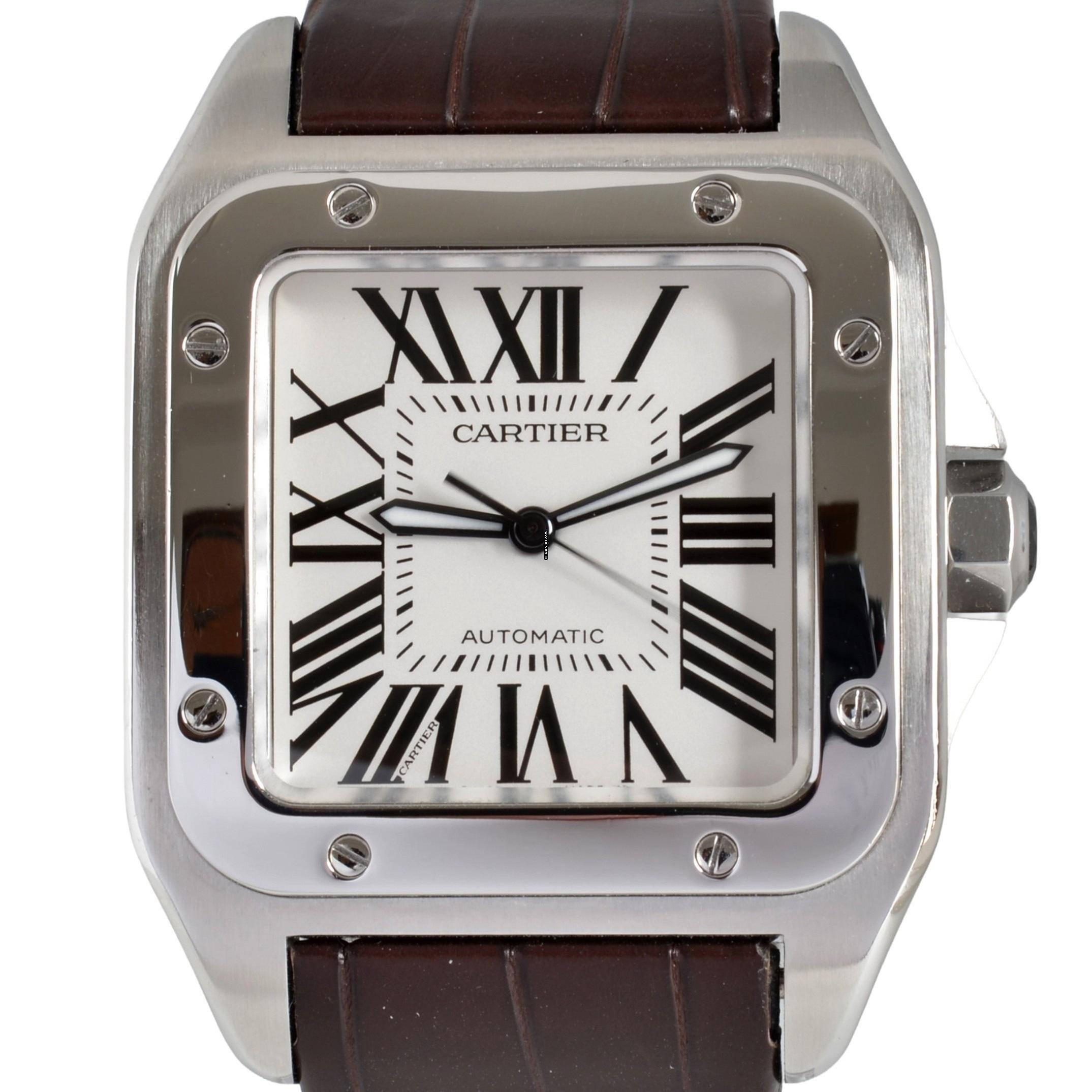 Thumbnail von Cartier Santos 100 XL Anniversary white dial Full Set TOP Condition Full Set TOP Condition