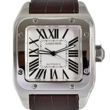 Thumbnail von Cartier Santos 100 XL Anniversary white dial Full Set TOP Condition Full Set TOP Condition