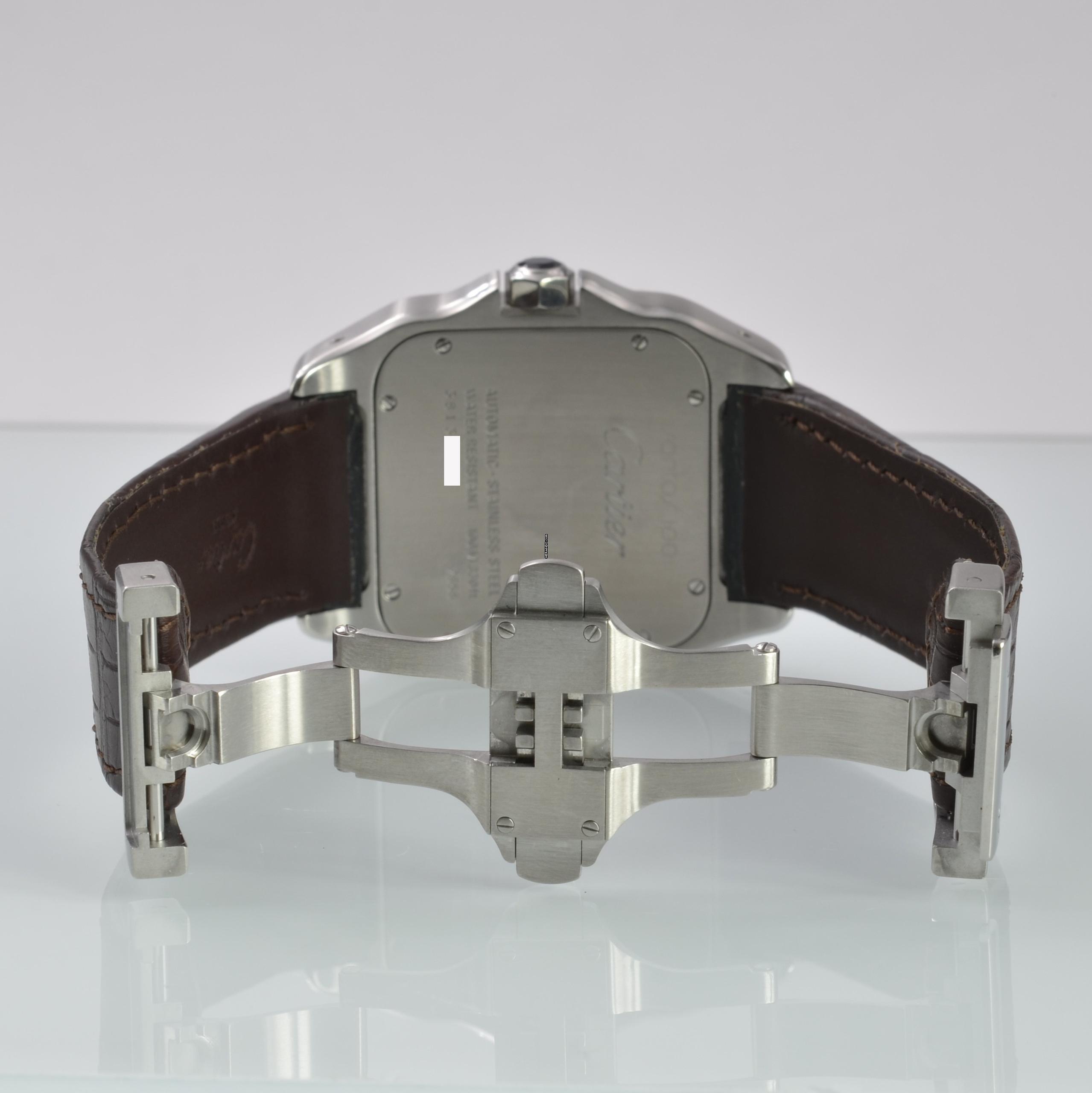 Thumbnail von Cartier Santos 100 XL Anniversary white dial Full Set TOP Condition Full Set TOP Condition