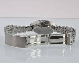 Thumbnail von Heuer Carrera 1153 chronograph Soleil blue dial caliber 12 manual 1971