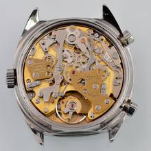 Thumbnail von Heuer Carrera 1153 chronograph Soleil blue dial caliber 12 manual 1971