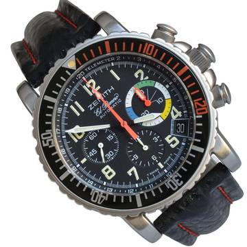 Zenith El Primero Rainbow 01.0480.405 Flyback door Franse Luchtmacht Volledige Set
