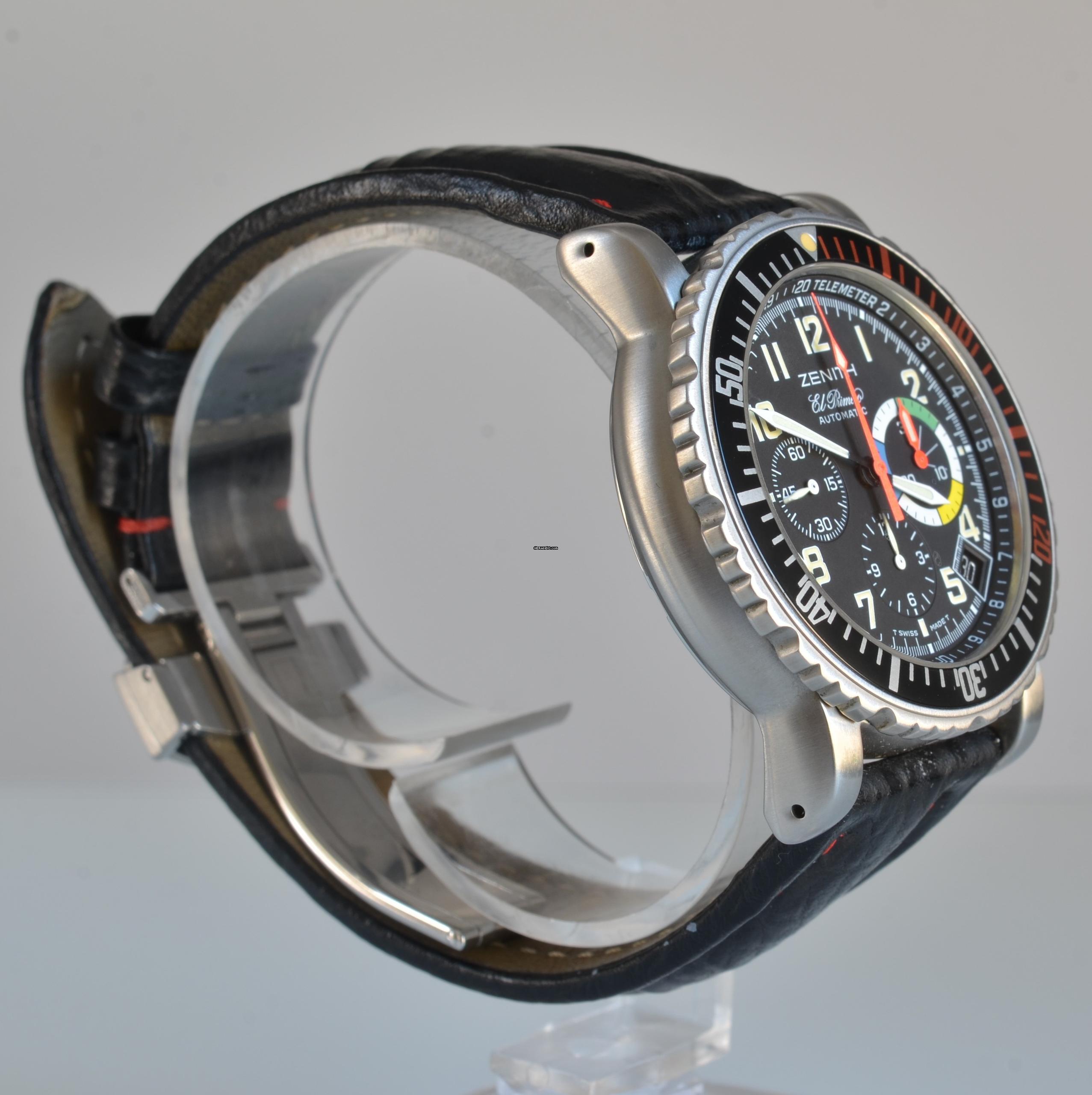 Thumbnail von Zenith El Primero Rainbow 01.0480.405 Flyback della Forza Aerea Francese Set Completo