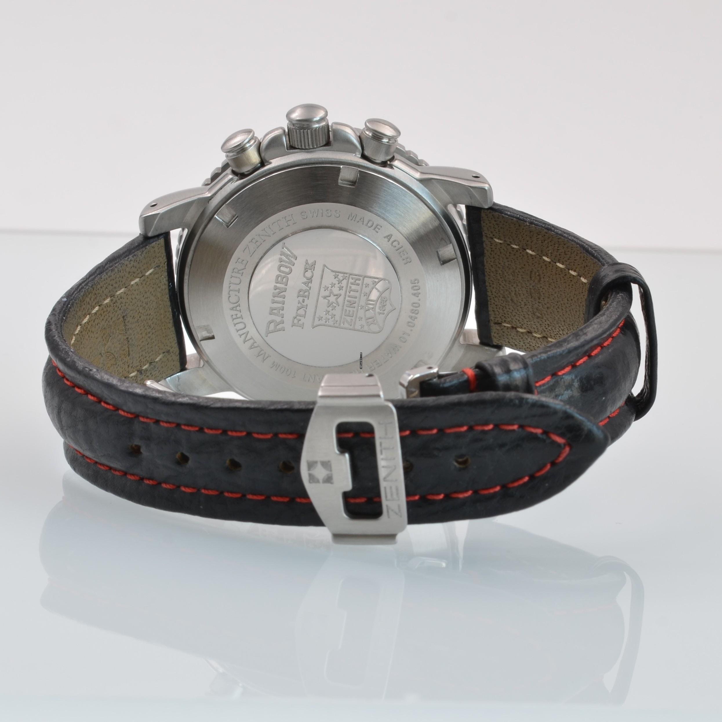 Thumbnail von Zenith El Primero Rainbow 01.0480.405 Flyback della Forza Aerea Francese Set Completo