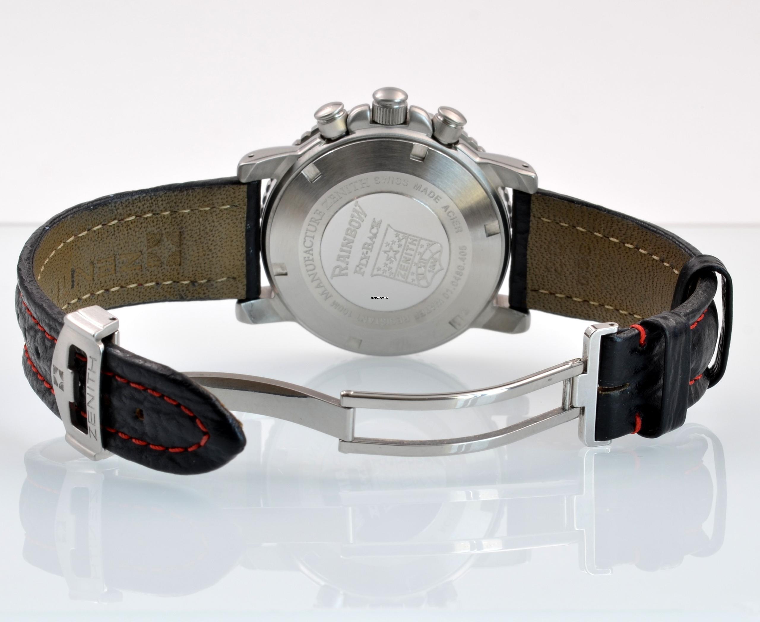 Thumbnail von Zenith El Primero Rainbow 01.0480.405 Flyback della Forza Aerea Francese Set Completo