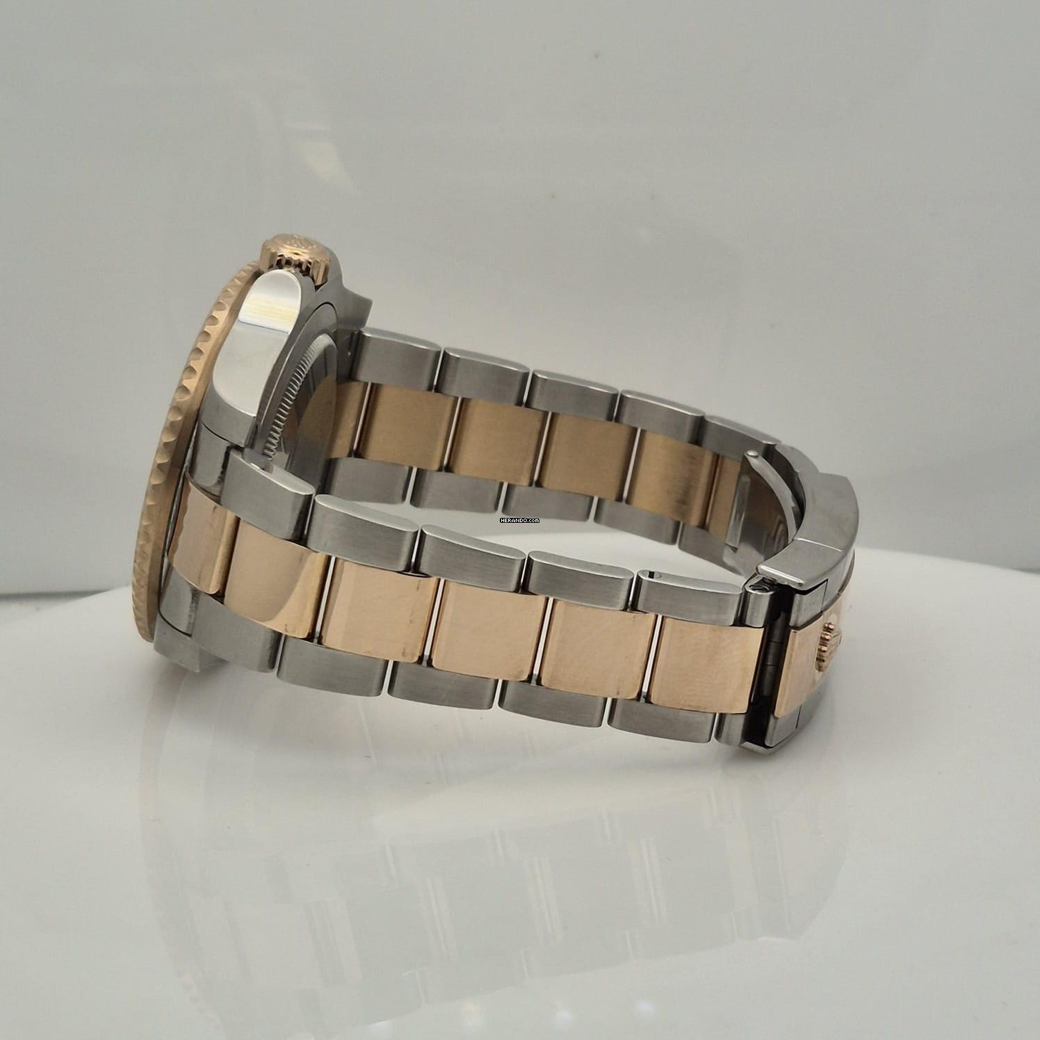 Thumbnail von Rolex GMT-Master II Rootbeer or rose gold & acier 40mm automatique complet