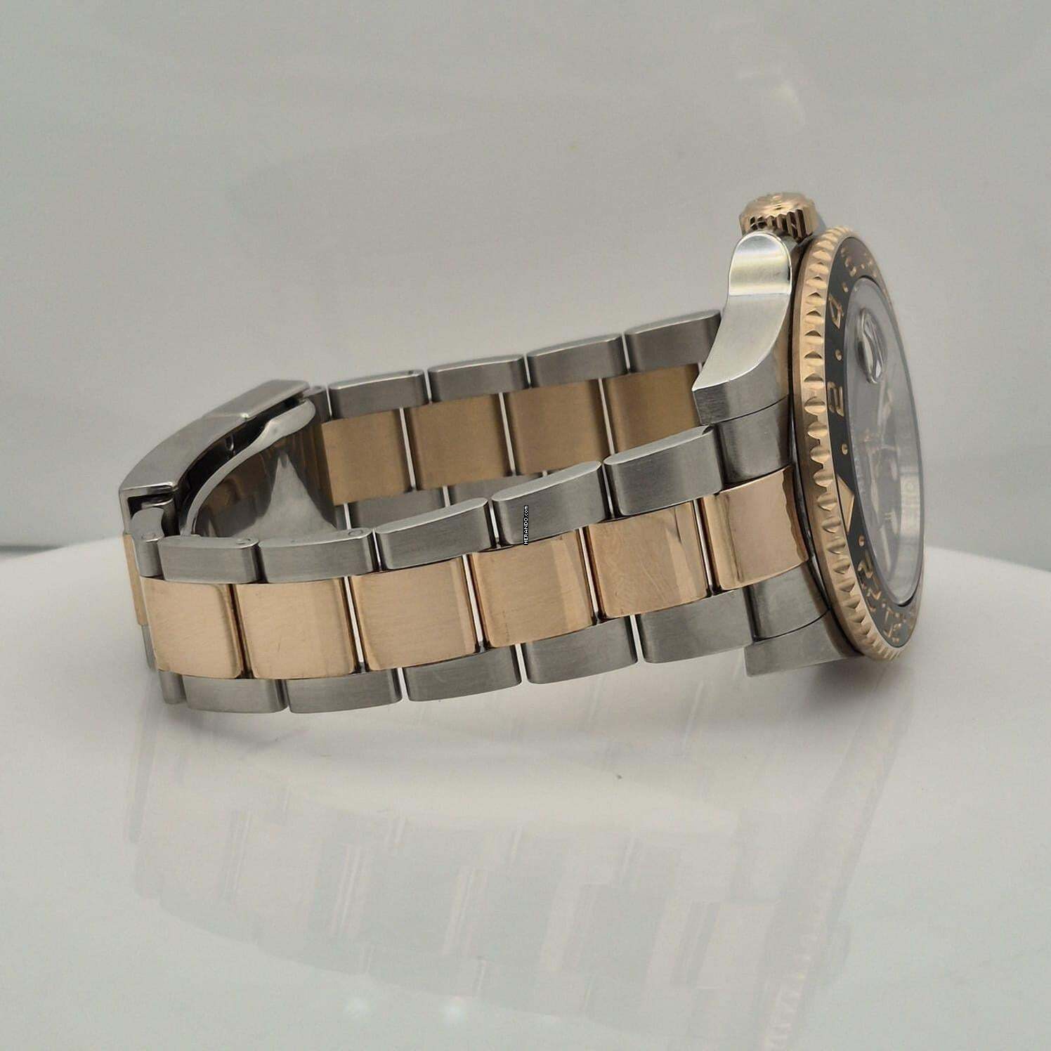 Thumbnail von Rolex GMT-Master II Rootbeer or rose gold & acier 40mm automatique complet