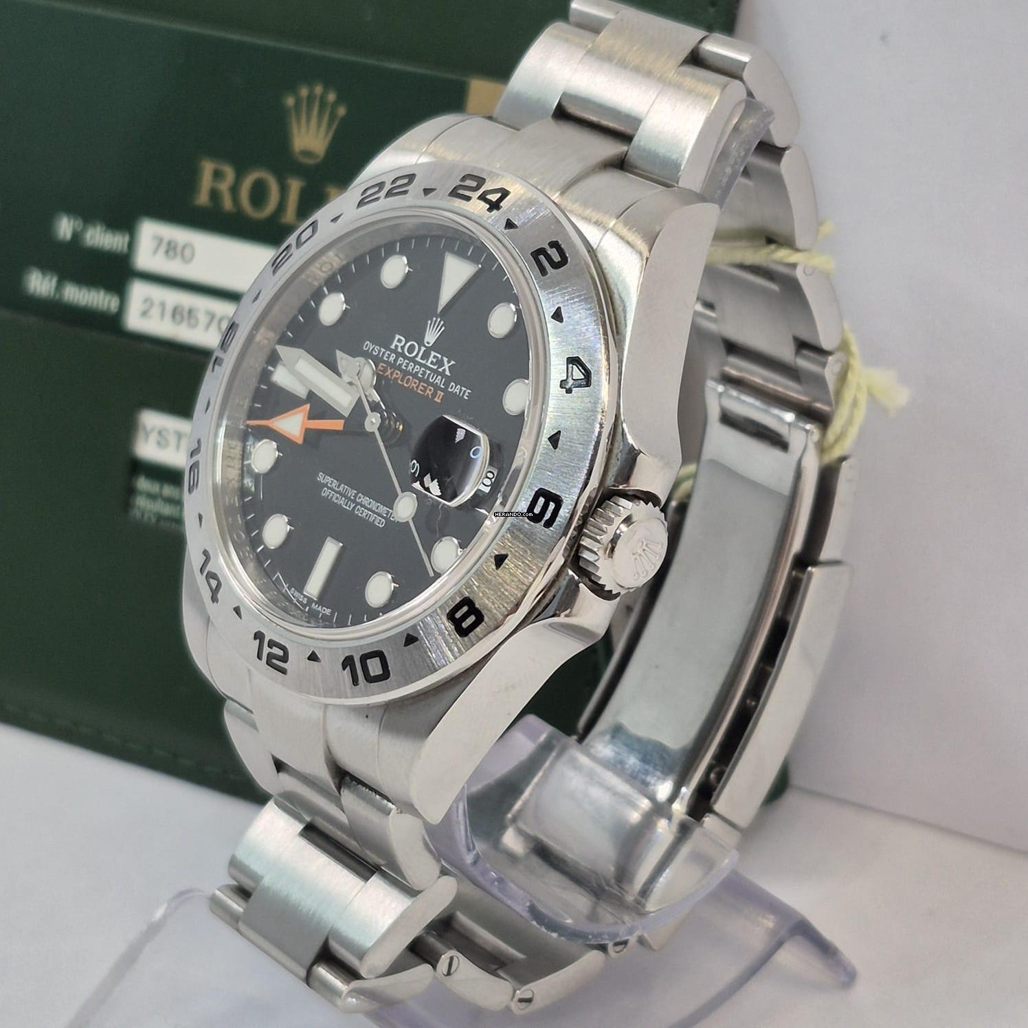Thumbnail von Rolex Explorer II 42mm Black Dial Automático Completo