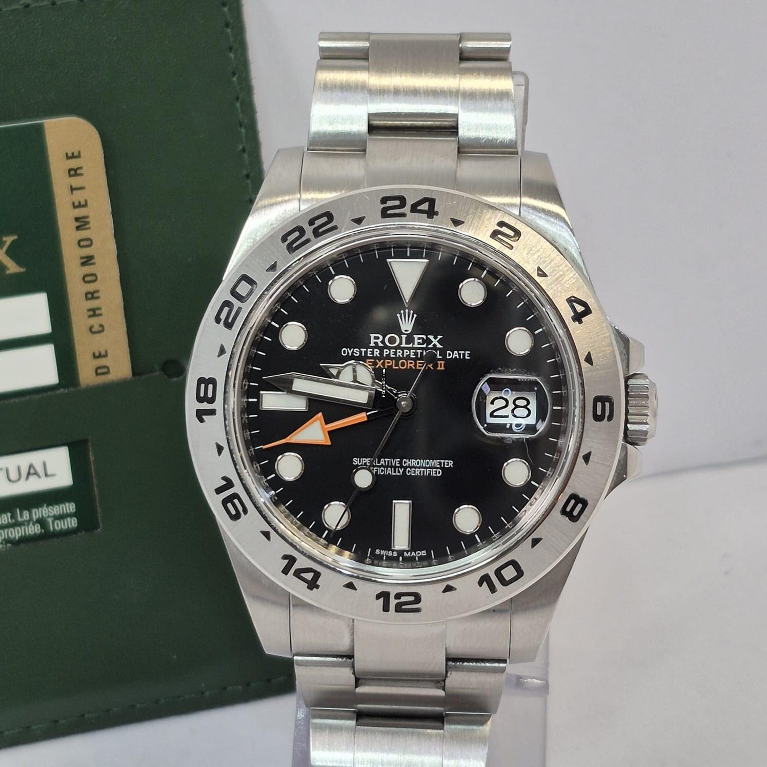 Thumbnail von Rolex Explorer II 42mm Black Dial Automático Completo