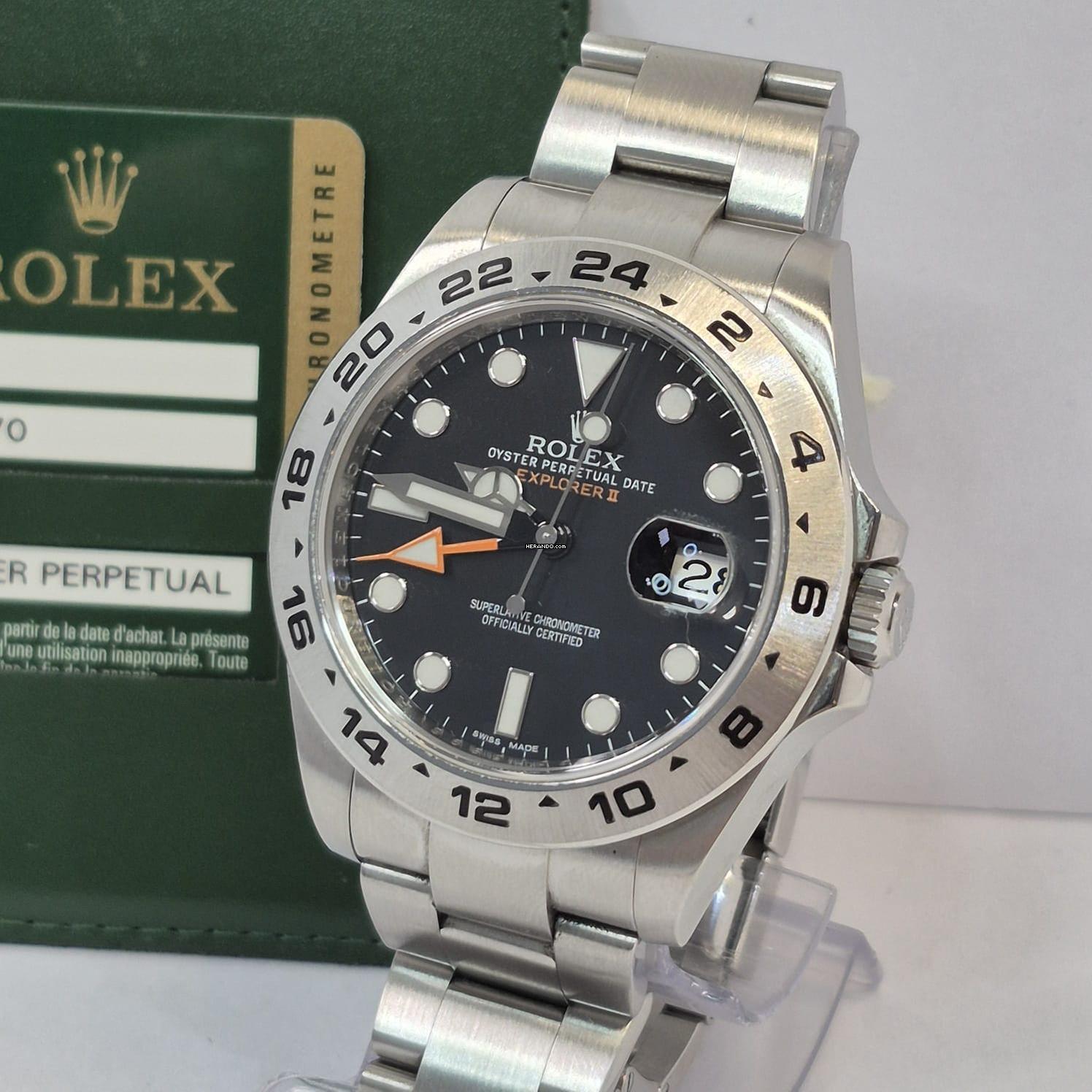 Thumbnail von Rolex Explorer II 42mm Black Dial Automático Completo