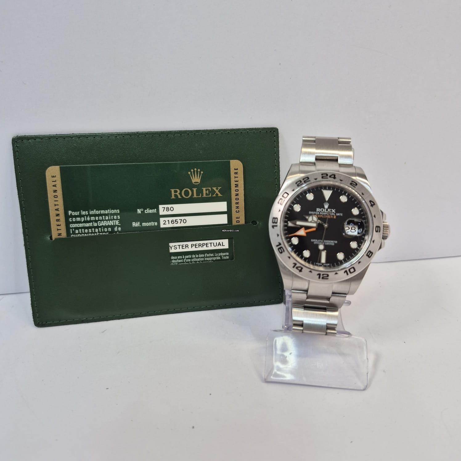 Thumbnail von Rolex Explorer II 42mm Black Dial Automático Completo