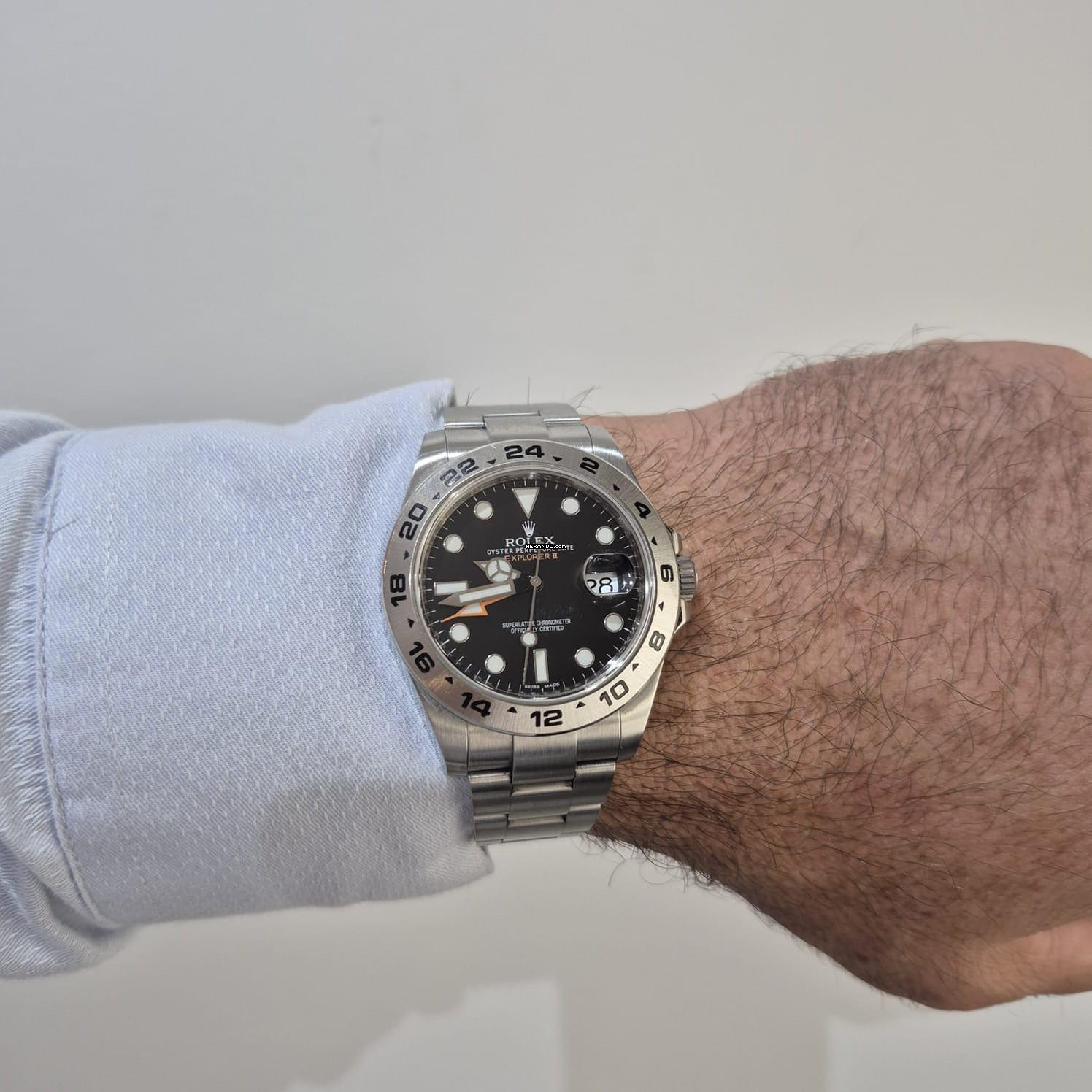 Thumbnail von Rolex Explorer II 42mm Black Dial Automático Completo