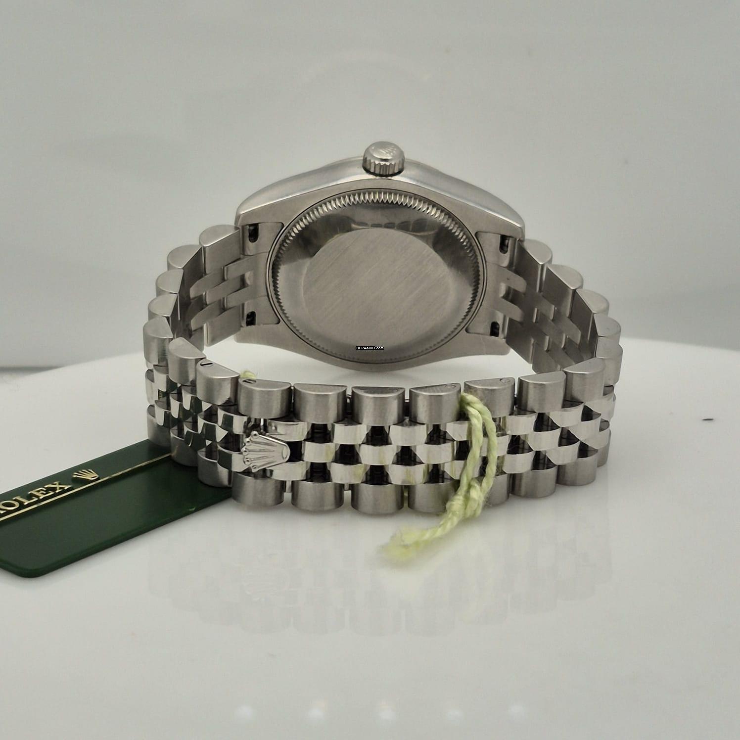 Thumbnail von Rolex Datejust 31 31mm Ouro Branco & Aço Jubilee Automático Completo