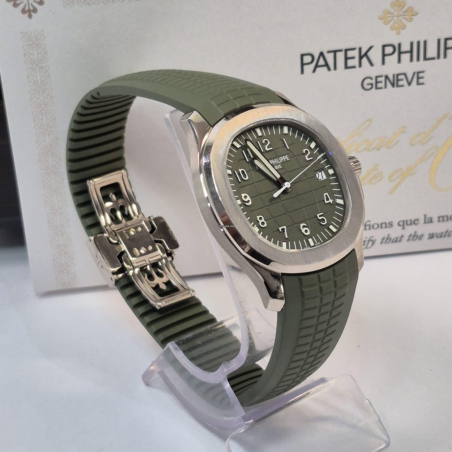 Thumbnail von Patek Philippe Aquanaut Ouro Branco Khaki Green 42mm Automatik Komplett